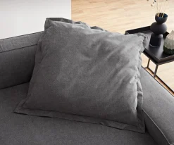 WurfkissenSirpio XL 85x85 Mikrofaser Taupe Sofort versandfertig